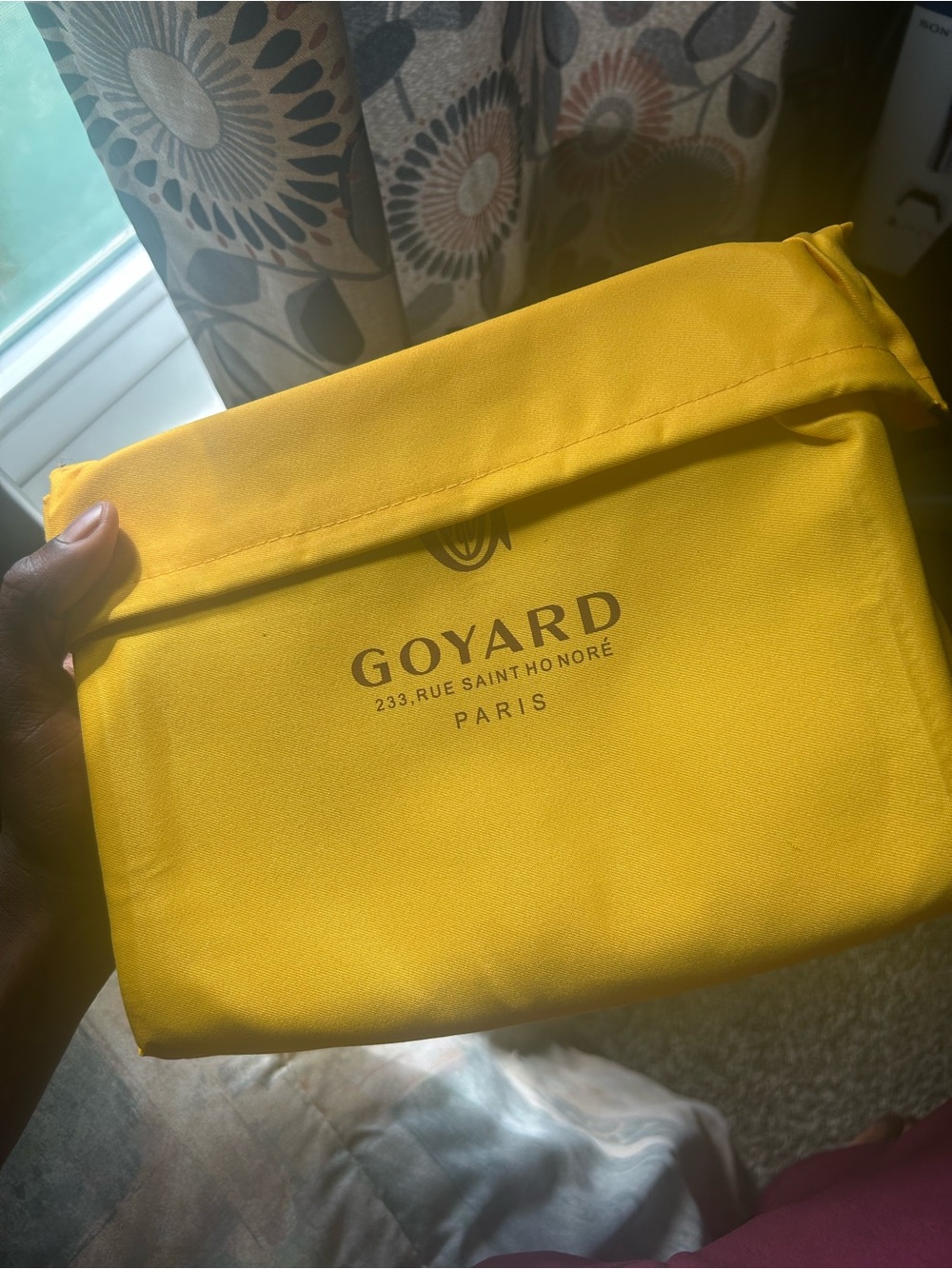 Goyard Yellow Canvas Toiletry Pouch - Men’s Travel Organizer